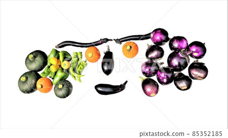 Summer and autumn vegetables mini pumpkin peppers eggplant Summer and autumn vegetables mini pumpkin peppers eggplant 85352185