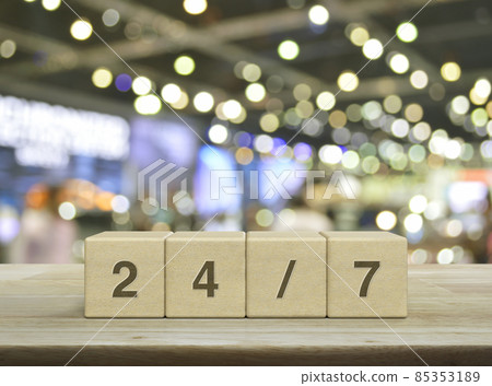 Business full time service concept Business full time service concept 85353189