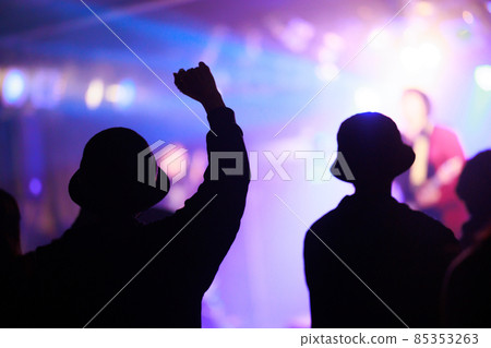 Fans cheering at the live house Fans cheering at the live house 85353263