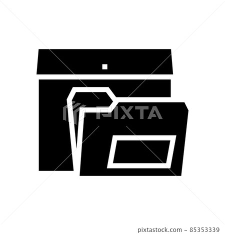 folders for paper glyph icon vector illustration folders for paper glyph icon vector illustration 85353339