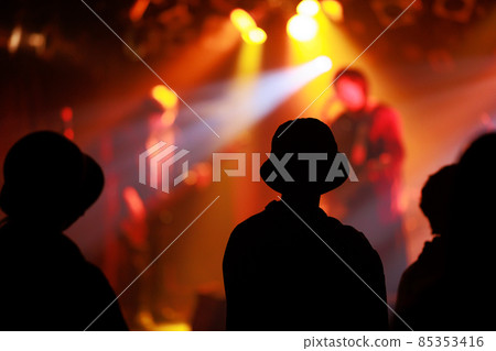 Fans cheering at the live house Fans cheering at the live house 85353416