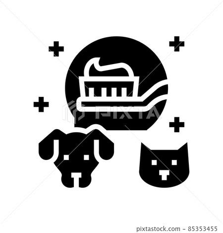 dentistry domestic pets glyph icon vector illustration 85353455