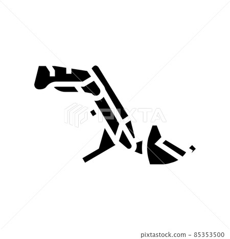 front end loader farm tool glyph icon vector illustration 85353500