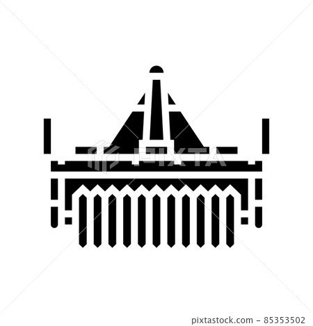 cultipacker farm equipment glyph icon vector illustration 85353502