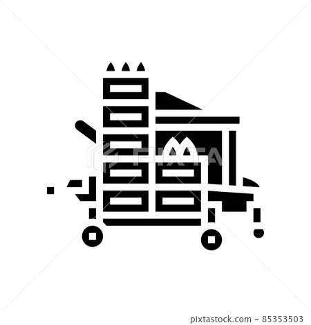 transplanter farm equipment glyph icon vector illustration transplanter farm equipment glyph icon vector illustration 85353503