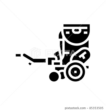 seed drill farmland machine glyph icon vector illustration seed drill farmland machine glyph icon vector illustration 85353505