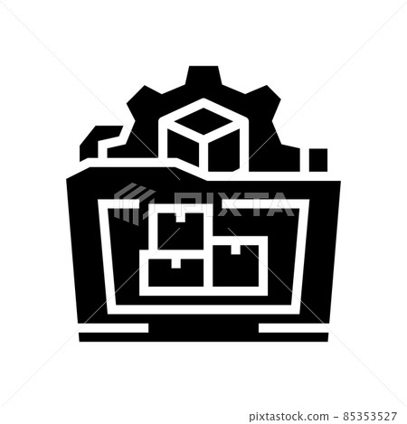 resource for business process glyph icon vector illustration resource for business process glyph icon vector illustration 85353527