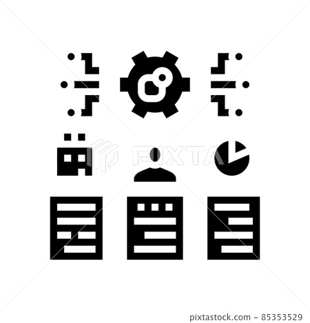 management tasks glyph icon vector illustration management tasks glyph icon vector illustration 85353529