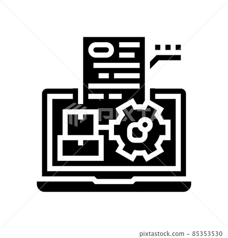 mrp process glyph icon vector illustration mrp process glyph icon vector illustration 85353530