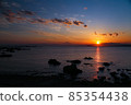 Sunset on the coast of Morito 85354438
