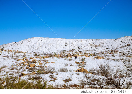 Snowy mountain panorama view in Arizona winter 85354981