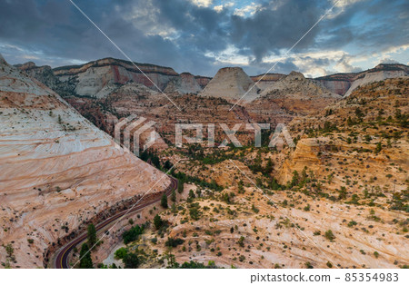 Red rock canyons outside Bryce Canyon National Park in Southern Utah 85354983