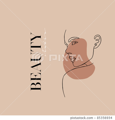 One line face. Minimalist continuous linear sketch woman face. Female portrait black white artwork outline vector hand drawn illustration. Modern art girl head for beauty salon logo One line face. Minimalist continuous linear sketch woman face. Female portrait black white artwork outline vector hand drawn illustration. Modern art girl head for beauty salon logo 85356934