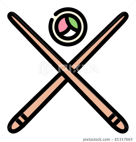 Japanese food vector illustration - sushi sticks 85357665
