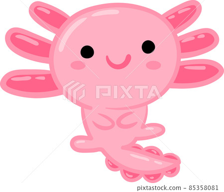 Axolotl icon. Hand drawn vector illustration. 85358081