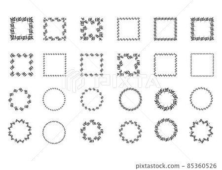 Set of various botanical frames Set of various botanical frames 85360526