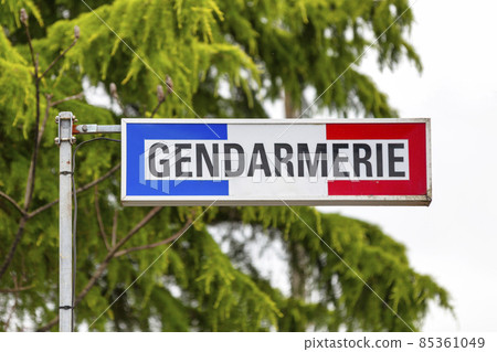 Tricolor gendarmerie sign 85361049