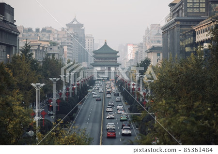 Cityscape of Xian, China Cityscape of Xian, China 85361484