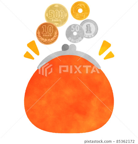 Wallet and money illustration material 85362172