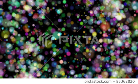 Colorful and blurred circles line up irregularly Colorful and blurred circles line up irregularly 85362820
