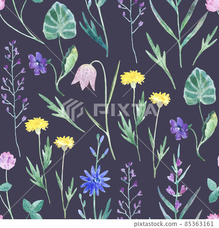 Seamless Pattern With Colorful Hand Drawn Flowers Original Textile