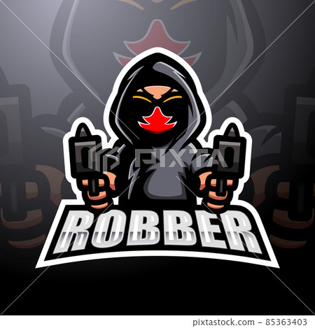 Robber shooter mascot esport logo design Robber shooter mascot esport logo design 85363403