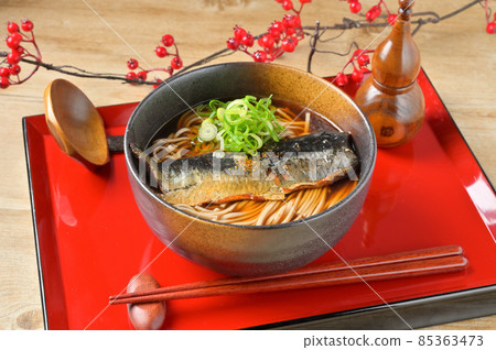 Nishin soba, Nishin soba, Nishin soba, Nishin soba, Nishin soba, Nishin soba, New Year's buckwheat, New Year's soba. Toshikoshi soba. 85363473