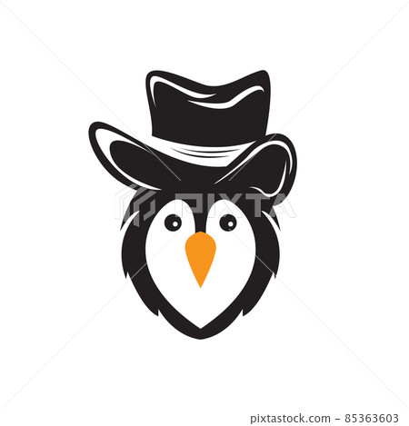 cute penguin with hat black logo design vector graphic symbol icon sign illustration creative idea cute penguin with hat black logo design vector graphic symbol icon sign illustration creative idea 85363603