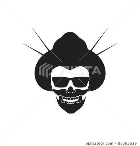 black mask face samurai woman devil logo design vector graphic symbol icon sign illustration creative idea 85363639