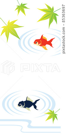 夏季圖像背景圖金魚 85363697