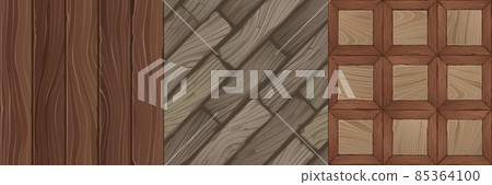 Game textures of wooden planks, bricks and panels 85364100