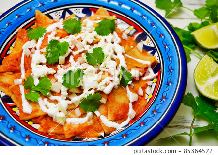 Mexican food chilaquiles Mexican food chilaquiles 85364572