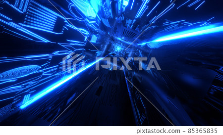 VJ Tunnel Cyberspace SF Blue [There is another Ver] 85365835