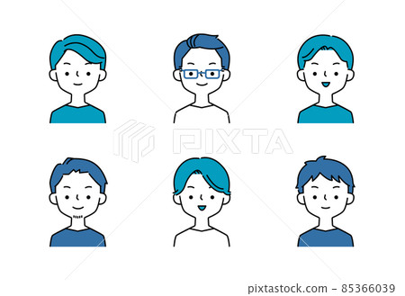 一組簡單的男性插圖 85366039