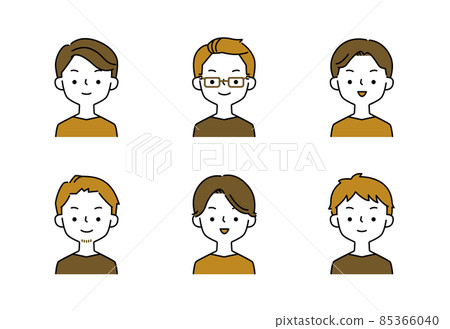 一組簡單的男性插圖 85366040
