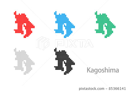 Dot map_Kagoshima prefecture-square 01 Dot map_Kagoshima prefecture-square 01 85366141