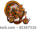 Tea Set of Old Russian folk utensils. 85367310