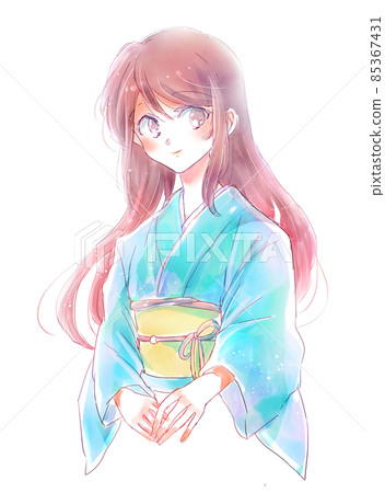 A woman in a kimono 85367431