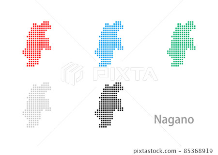 Dot map_Nagano prefecture-square 02 85368919