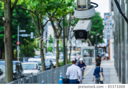Image of security camera in the city 85371008