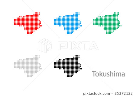 Dot map _ Tokushima prefecture-Maru 01 Dot map _ Tokushima prefecture-Maru 01 85372122
