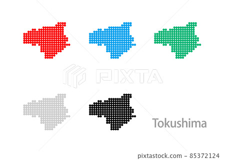 Dot map _ Tokushima prefecture-Maru 03 Dot map _ Tokushima prefecture-Maru 03 85372124