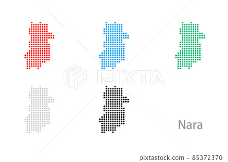 Dot map_Nara prefecture-Maru 02 85372370