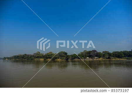 River landscape  and jungle,Pantanal, Brazil 85373197