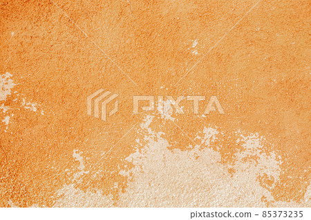 Wall flakes. Old rough stone on cement pattern wall background. Vintage grunge plaster or concrete stucco surface. Montage product design concept. 85373235