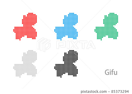 Dot map_Gifu prefecture-Maru 01 Dot map_Gifu prefecture-Maru 01 85373294