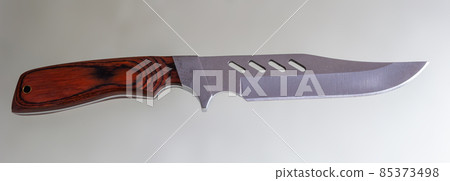 close up of a knife on white background with clipping path 85373498