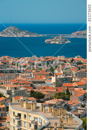 View of Marseille town. Marseille, France 85373605