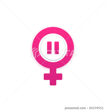 menopause icon on white, vector design 85374551