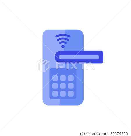 smart lock vector icon, flat vector 85374733